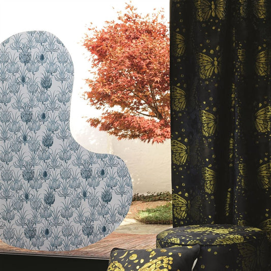 Les Messagers Fabric - Iris - Christian Lacroix - FCL7042/01 - Premier Wallcovering