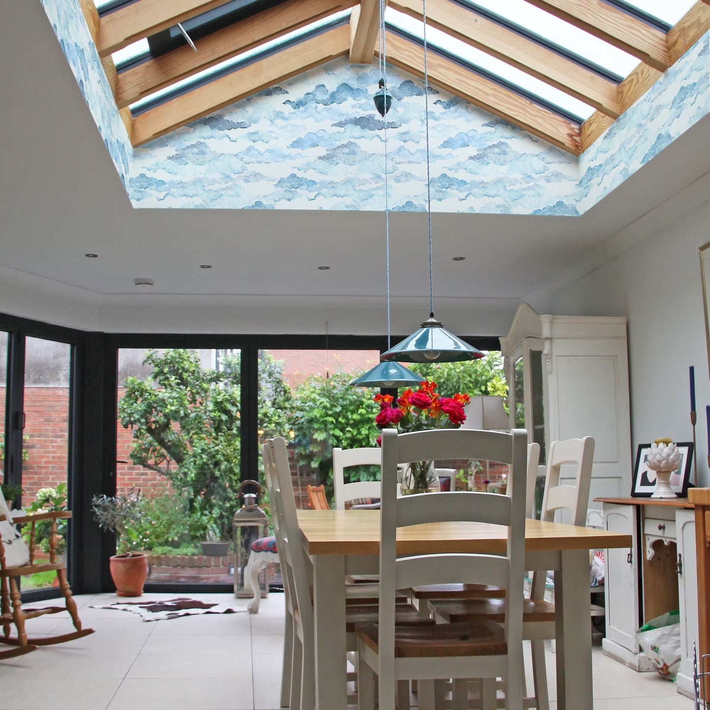 Les Nuages Wallpaper - Bleu - Fraiche - WP13003 - Premier Wallcovering