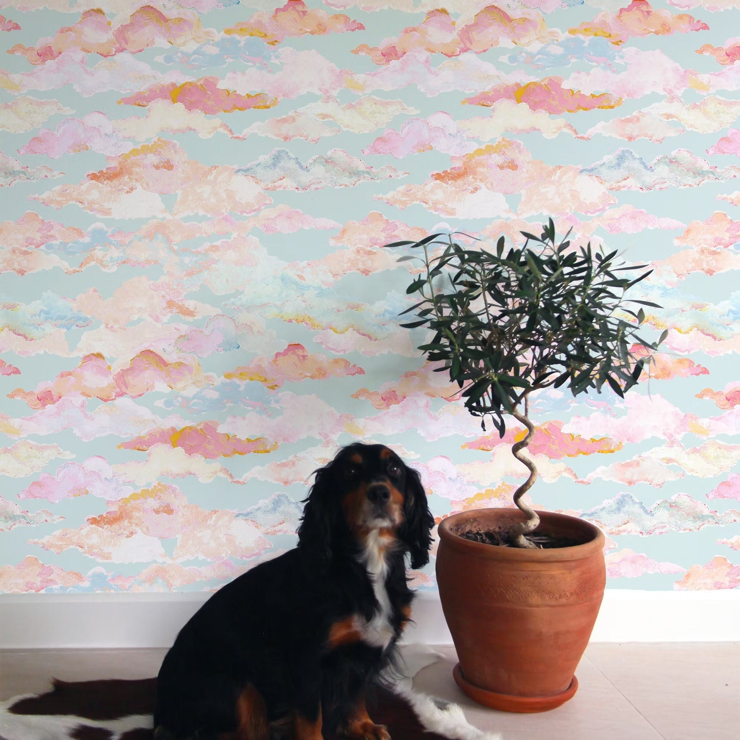 Les Nuages Wallpaper - Rosé - Fraiche - WP13001 - Premier Wallcovering