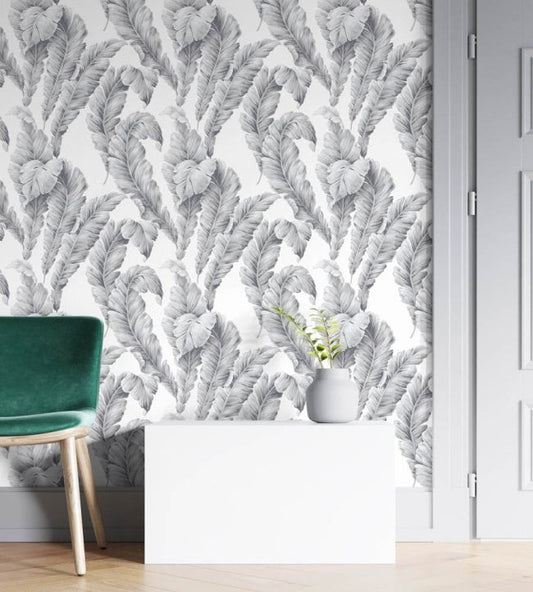 Lets Go Bananas Wallpaper - Dove Grey - Woodchip & Magnolia - WM - 365 - 01R - Premier Wallcovering