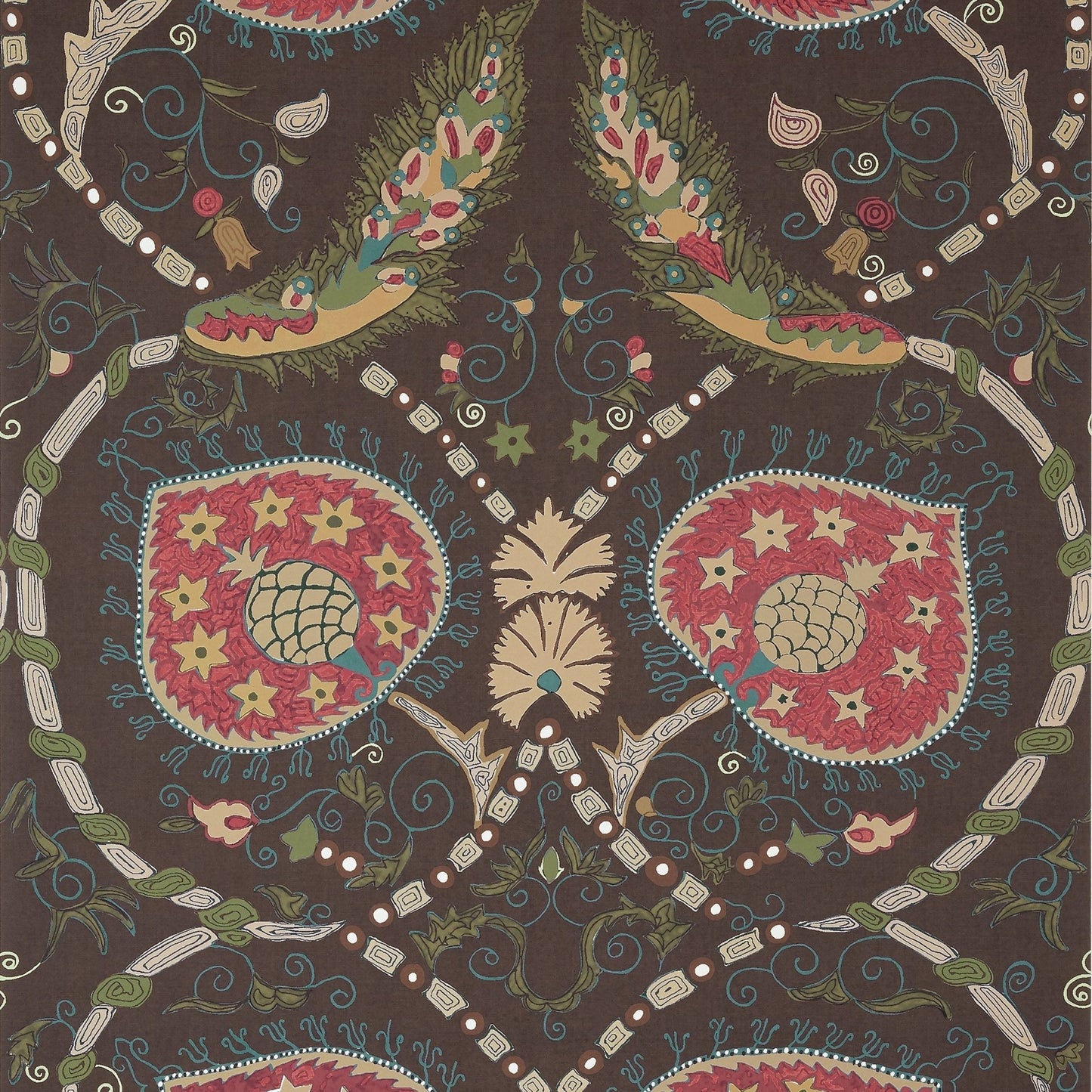 Lewis Wallpaper - Brown - Thibaut - T13220 - Premier Wallcovering