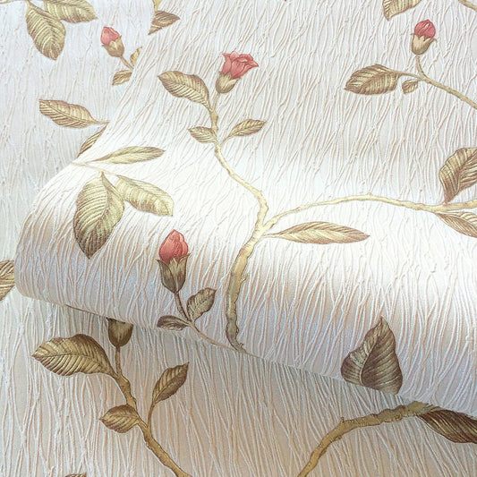 Lia Cotton Wallpaper - Red - Holden Décor - 35173 - Premier Wallcovering