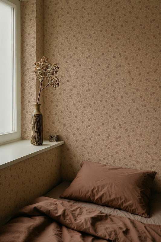 Lief Wallpaper - Blush - Summer Gray - Premier Wallcovering