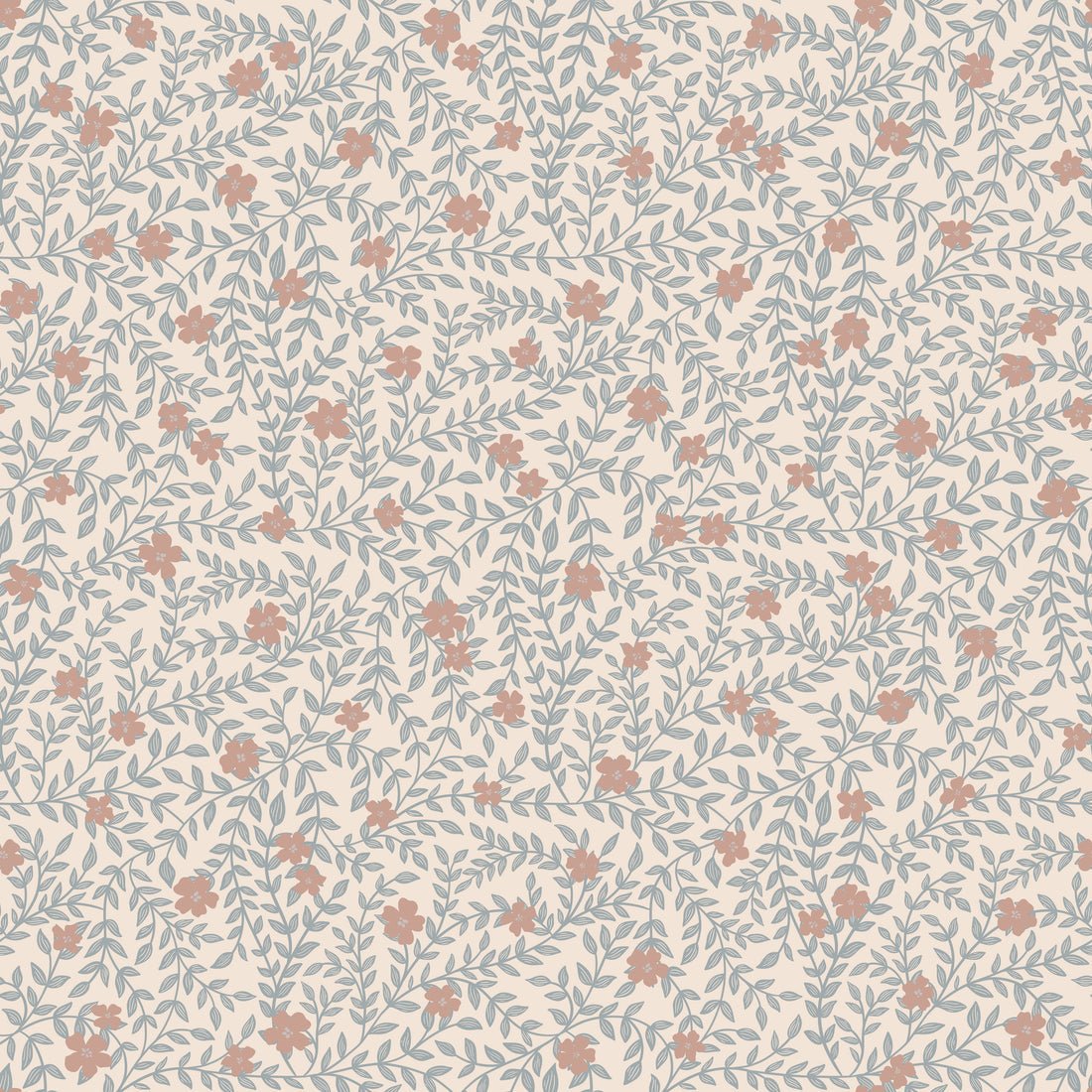 Lief Wallpaper - Blue - Summer Gray - Premier Wallcovering