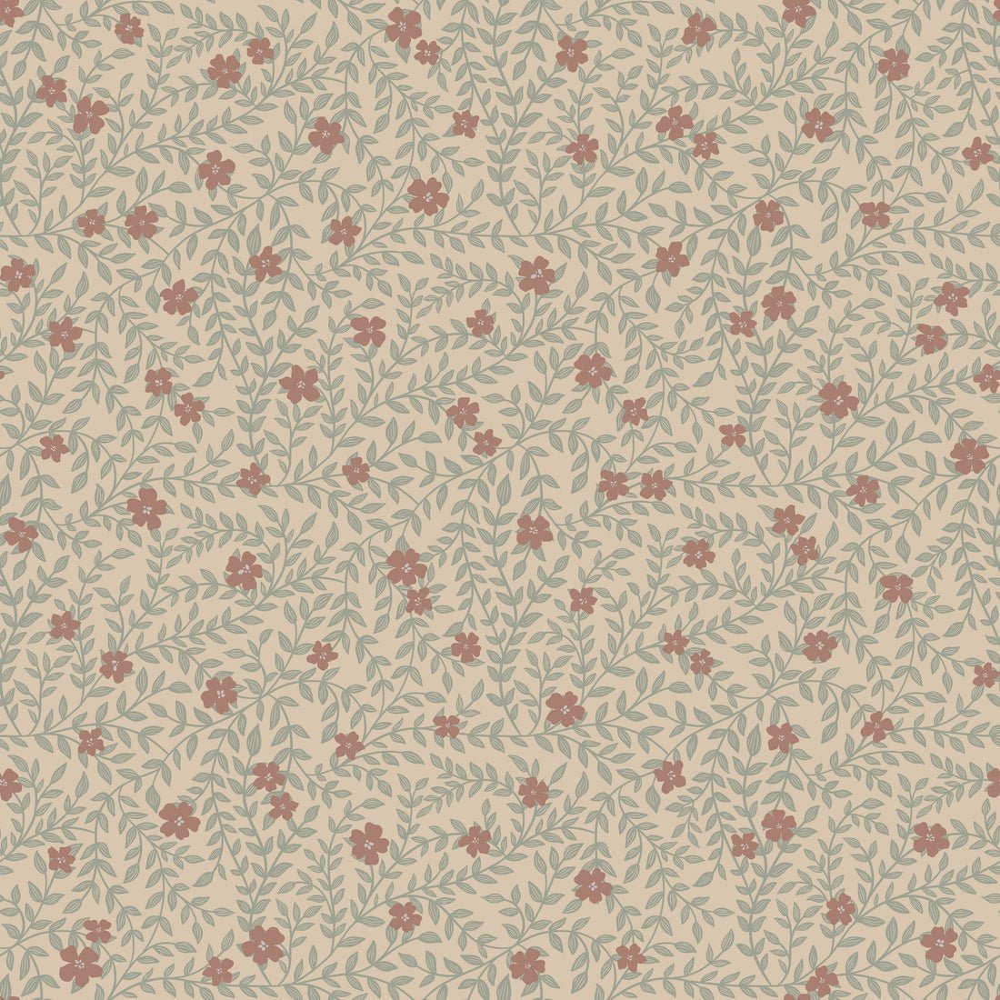 Lief Wallpaper - Burgundy - Summer Gray - Premier Wallcovering