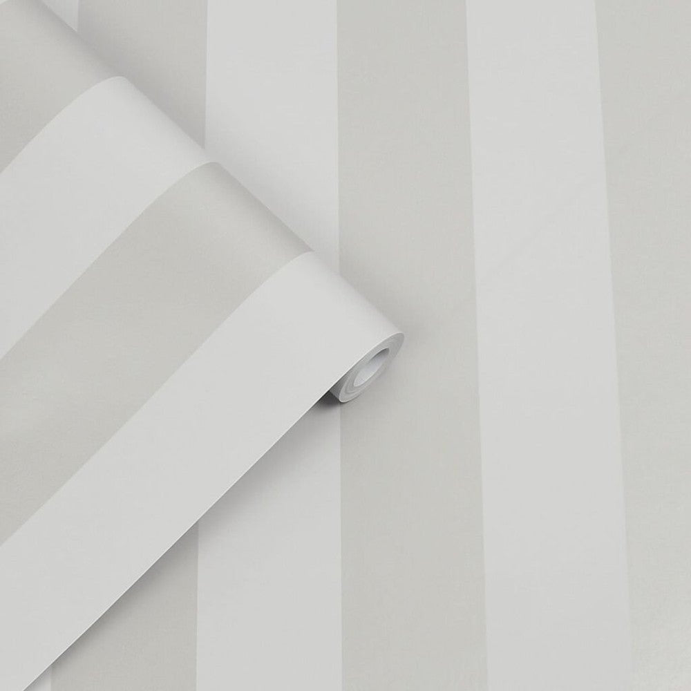 Lille Pearlescent Stripe Wallpaper - Silver - Laura Ashley - 113338 - Premier Wallcovering