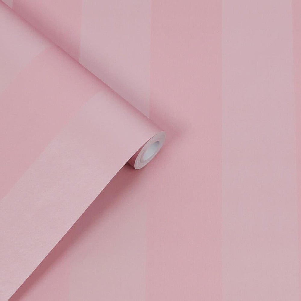 Lille Pearlescent Stripe Wallpaper - Mulberry Purple - Laura Ashley - 118477 - Premier Wallcovering
