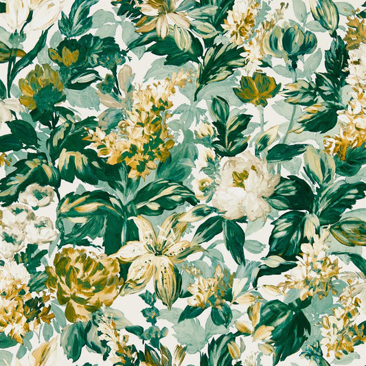 Lilum Wallpaper - Denim/Ivory - Clarke & Clarke - W0158/01 - Premier Wallcovering