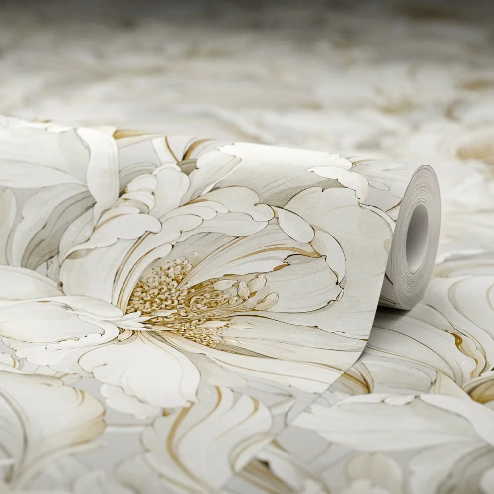 Lily of the Manor Wallpaper - Vintage Grey - LAN100338 - Lucie Annabel - Premier Wallcovering