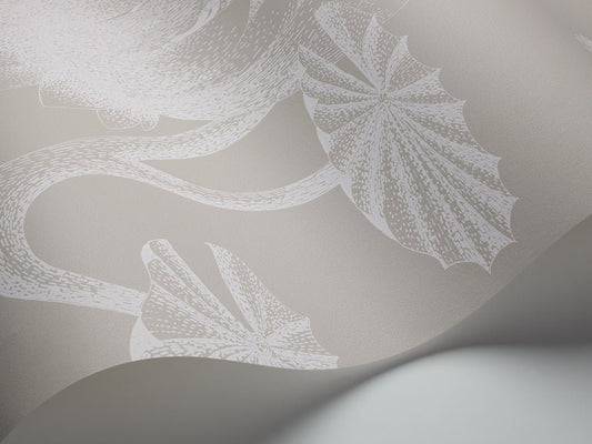 Lily Wallpaper - Chalk on Taupe - 69/3110 - Cole & Son - Premier Wallcovering