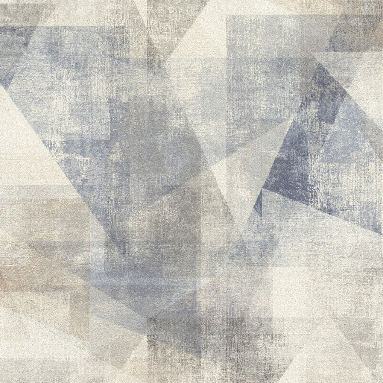 Linares Geometric Wallpaper - Blue - Rasch - 617955 - Premier Wallcovering