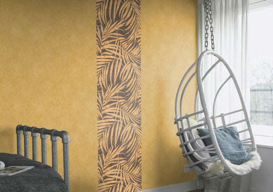 Linares Leaves Wallpaper - Cream & Taupe - Rasch - 617412 - Premier Wallcovering