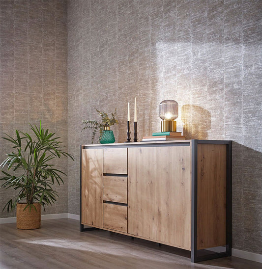 Linares Structure Textured Wallpaper - Taupe/Beige - Rasch - 617627 - Premier Wallcovering