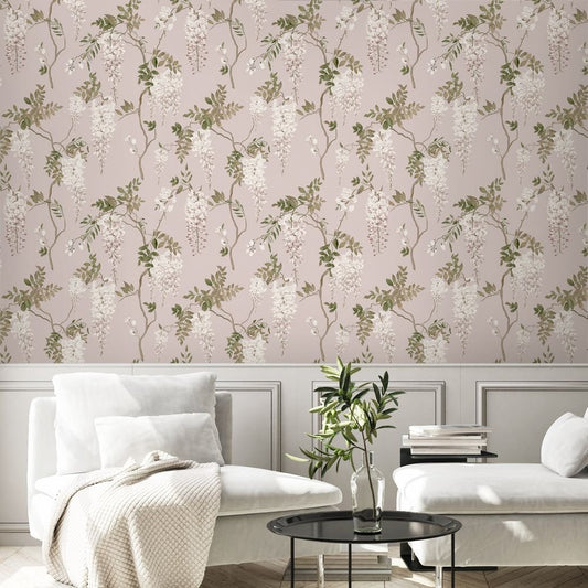 Lindenford Wallpaper - Blush - Timothy Wilman - TW2540 - Premier Wallcovering