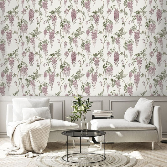 Lindenford Wallpaper - Dusk Pink - Timothy Wilman - TW2543 - Premier Wallcovering