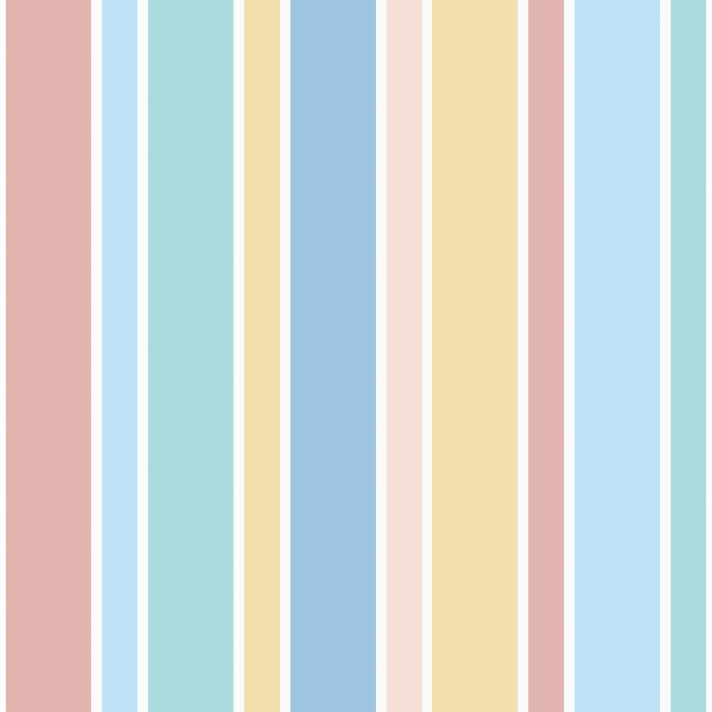 Line After Line Wallpaper - Peach, Bubblegum, Mint & Custard - Lust Home - LH900302 - Premier Wallcovering
