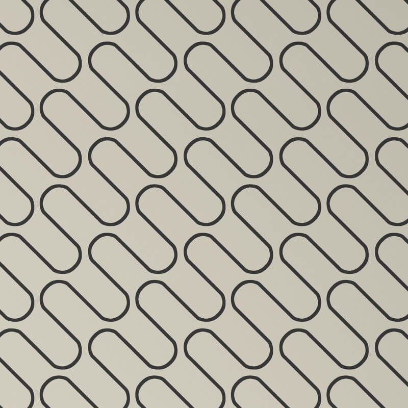 Linear Curve Wallpaper - Cream/Black - Catherine Lansfield - 206502 - Premier Wallcovering