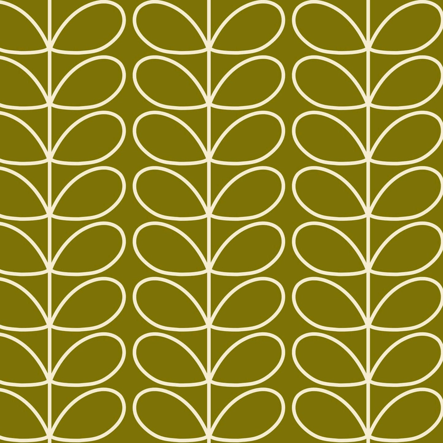 Linear Stem Wallpaper - Seagrass - Orla Kiely - 23AHLSTWLPDS-3250 - Premier Wallcovering
