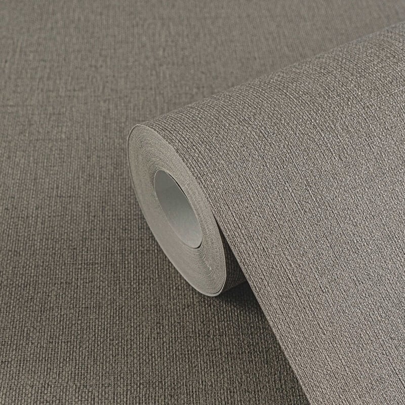 Linen Effect Texture Wallpaper - Brown - Michalsky Living - 39988-4 - Premier Wallcovering