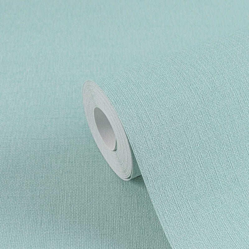 Linen Effect Texture Wallpaper - Light Blue - Michalsky Living - 39988-9 - Premier Wallcovering