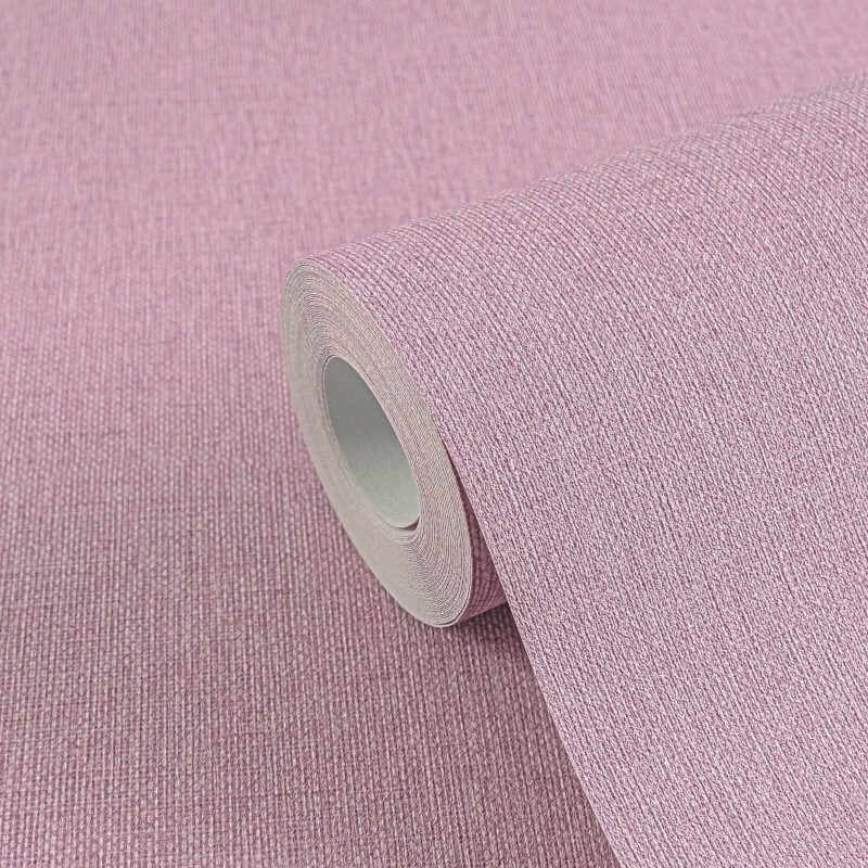 Linen Effect Texture Wallpaper - Pink - Michalsky Living - 39988-2 - Premier Wallcovering