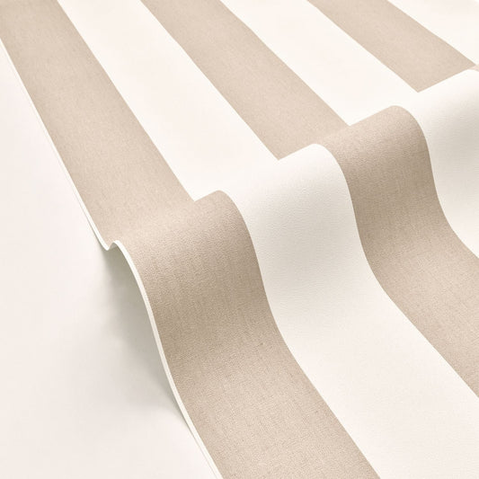 Linen Lines Wallpaper - Taupe - Caselio - 104042167 - Premier Wallcovering
