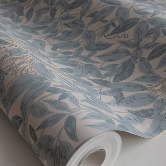 Linnea Wallpaper - Misty Blue - Sandberg - 838-36 - Premier Wallcovering