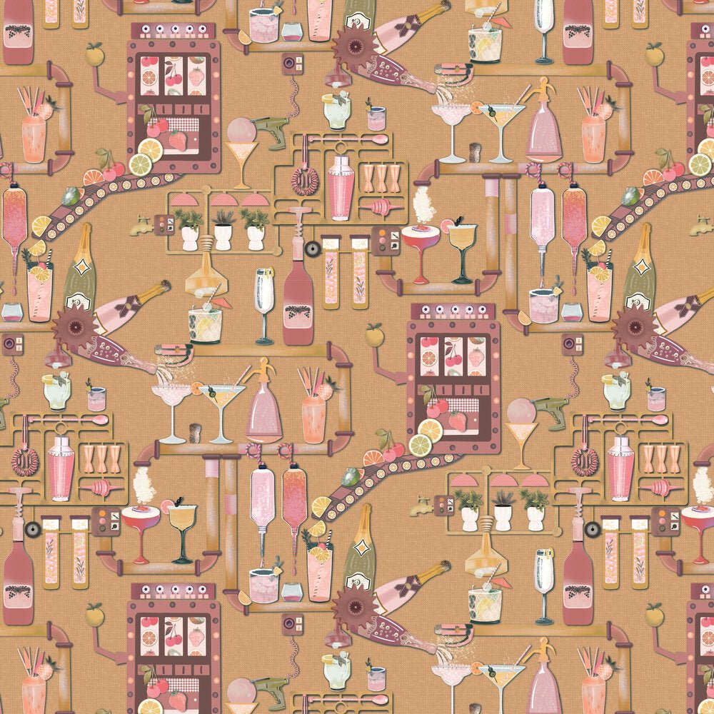 Liquid Lab Wallpaper - Sunrise - Brand McKenzie - BMGI006/05C - Premier Wallcovering