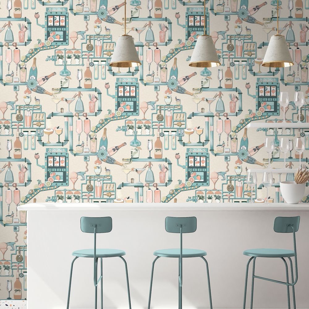 Liquid Lab Wallpaper - Summer Breeze - Brand McKenzie - BMGI006/05B - Premier Wallcovering