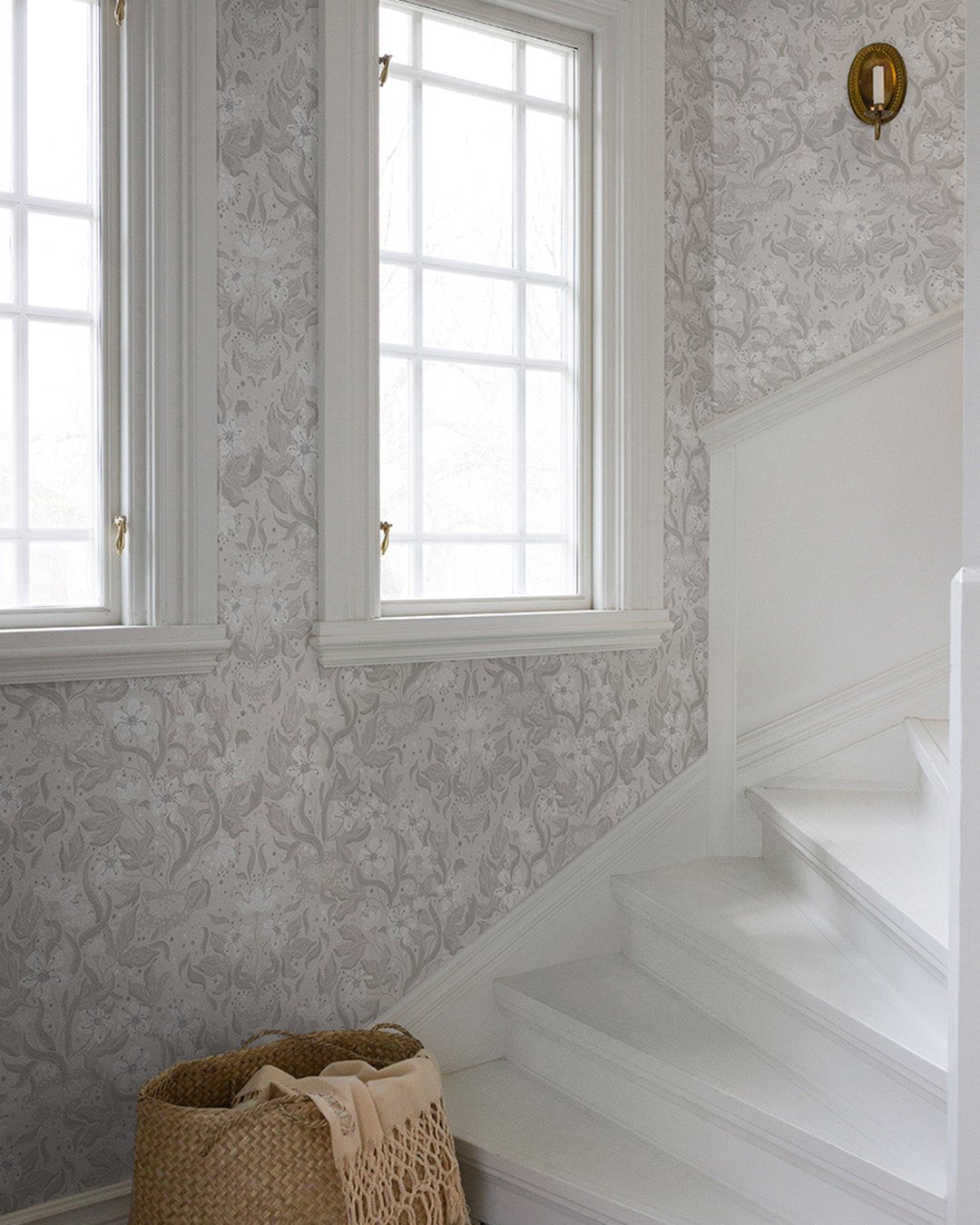 Lisa Wallpaper - Light Gray - Midbec - 22019 - Premier Wallcovering