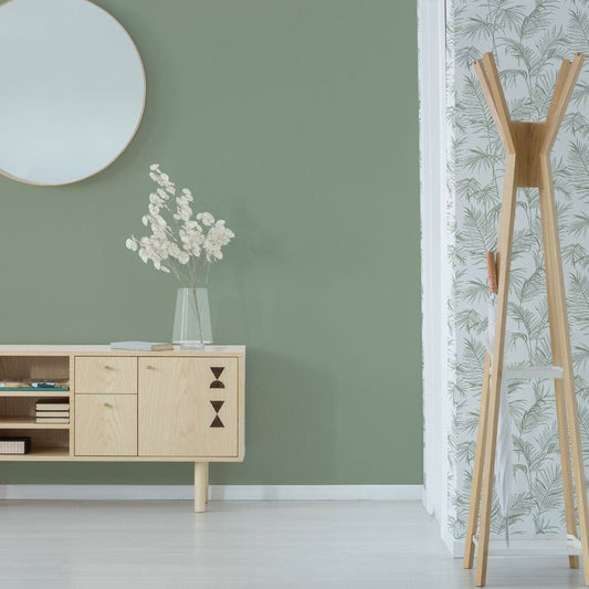 Litho Plain Wallpaper - Green - Superfresco Easy - 106744 - Premier Wallcovering