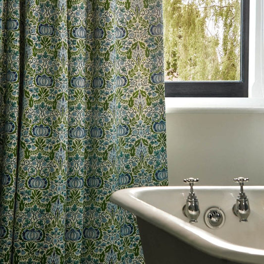 Little Chintz Fabric - Nettle/Woad - Morris & Co - 227250 - Premier Wallcovering