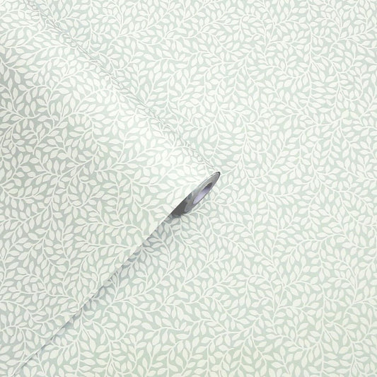 Little Vines Wallpaper - Duck Egg - Laura Ashley - 113351 - Premier Wallcovering