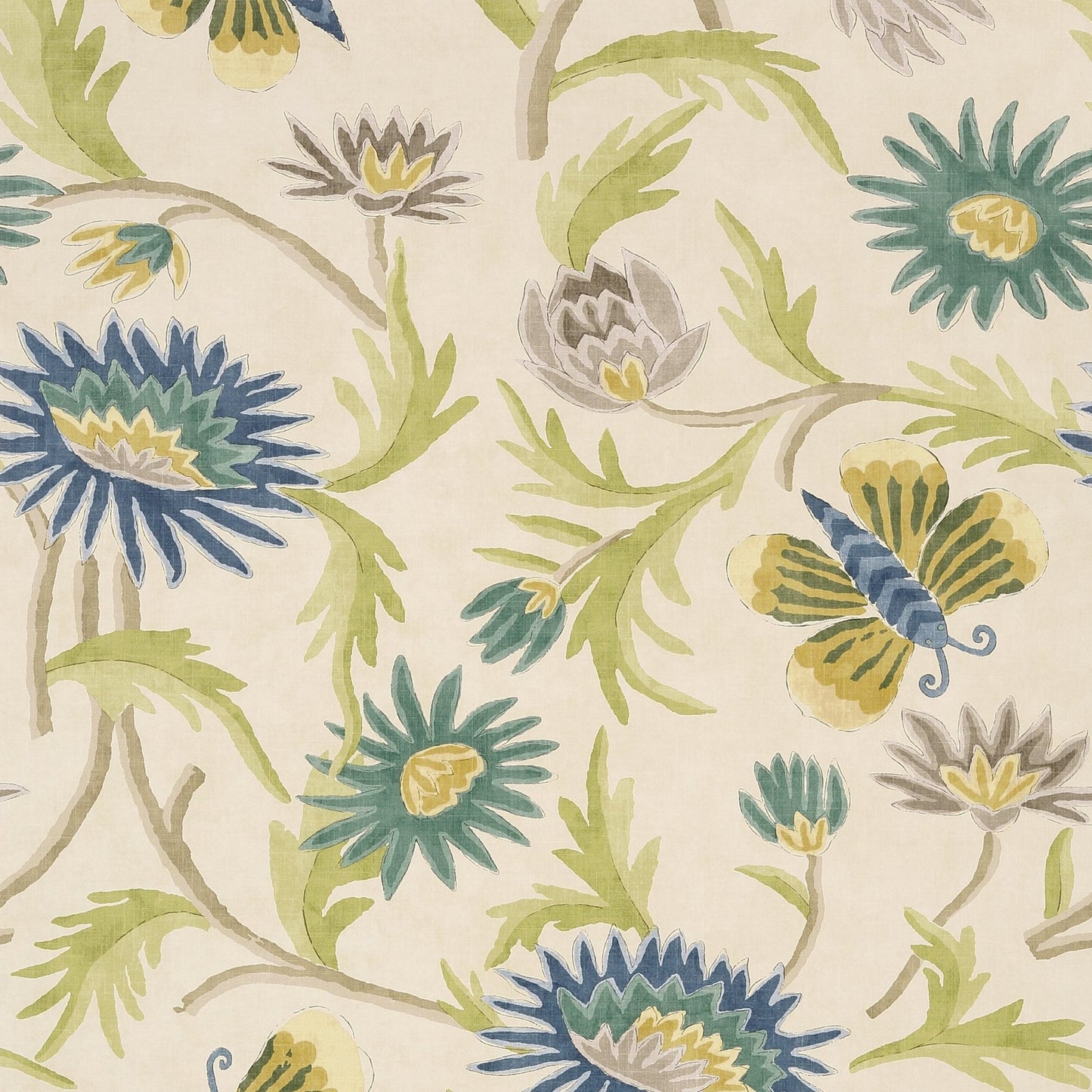 Lizette Wallpaper - Navy & Cream - Thibaut - T36100 - Premier Wallcovering
