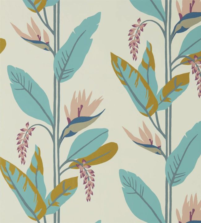 Llenya Wallpaper - Blush/Harbour/Gold - HMIW112239 - Harlequin - Premier Wallcovering