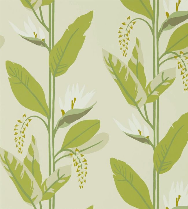 Llenya Wallpaper - Lime/Jade/Pebble - HMIW112238 - Harlequin - Premier Wallcovering