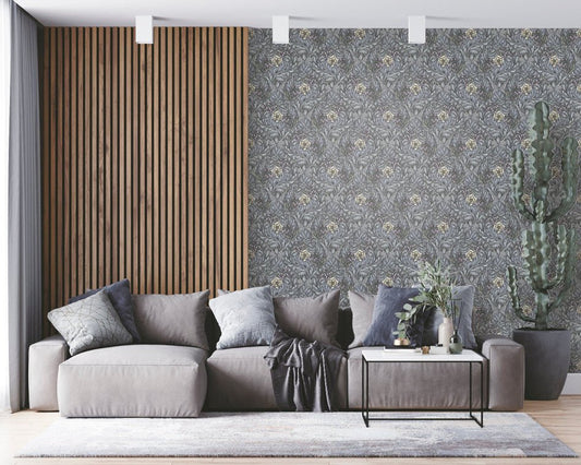 Llewelyn Bowen Rambelicious Wallpaper - Dark Blue - Galerie - LB25100 - Premier Wallcovering