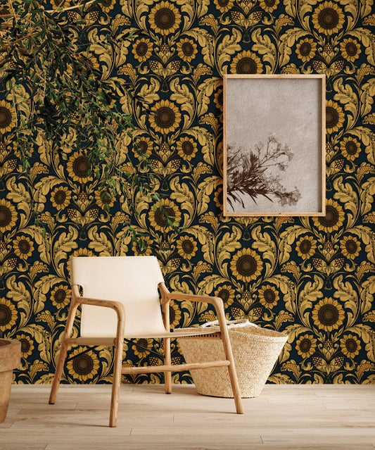 Llewelyn Bowen Sunnyside Up Wallpaper - Yellow - Galerie - LB25147 - Premier Wallcovering