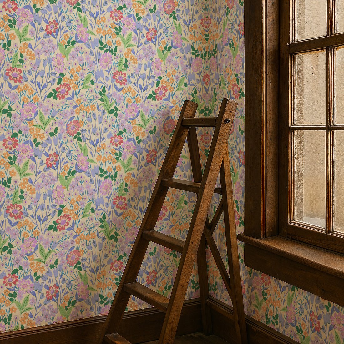 Lola Wallpaper - Lilac - Summer Gray - Premier Wallcovering