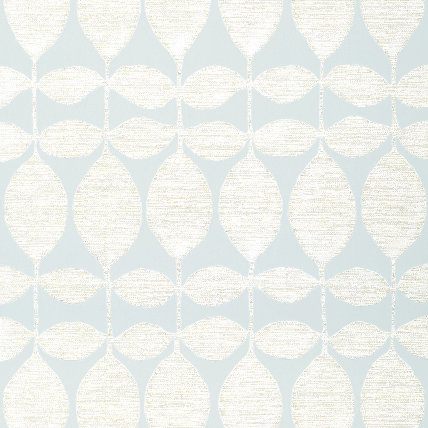 Lola Wallpaper - Pearl on Soft Blue - Thibaut - T41043 - Premier Wallcovering