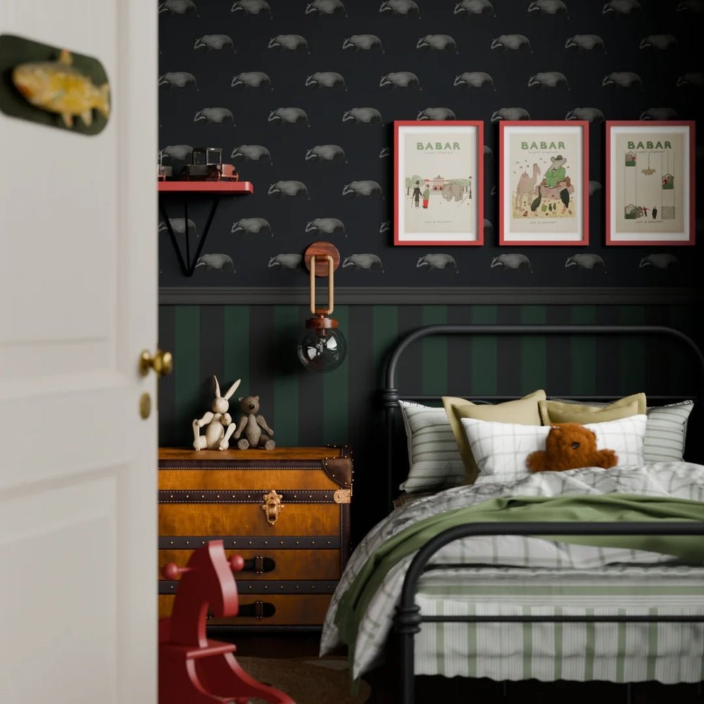 Lord Brocktree Wallpaper - Oxford Blue - LAN100206 - Lucie Annabel - Premier Wallcovering