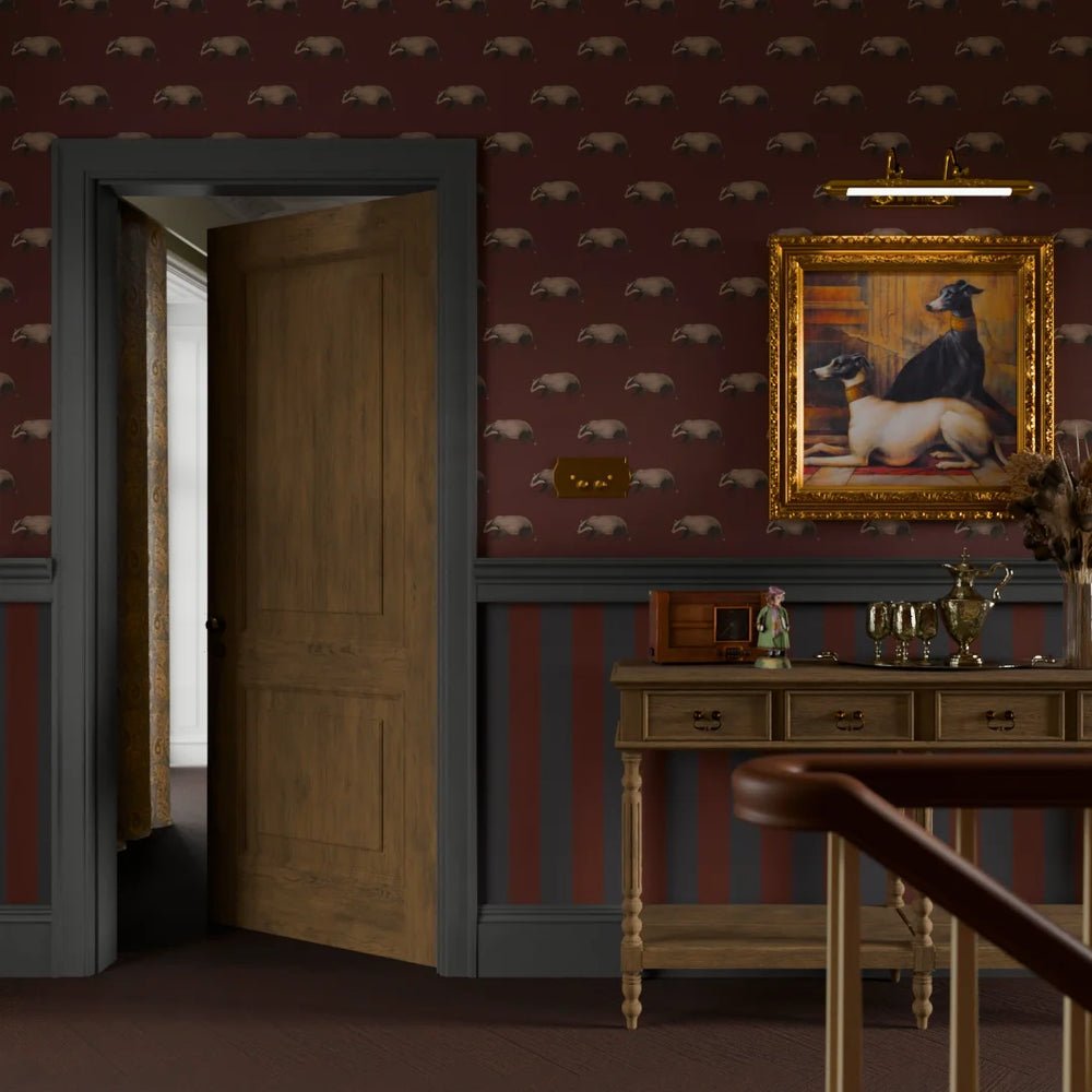 Lord Brocktree Wallpaper - Garnet - LAN100205 - Lucie Annabel - Premier Wallcovering