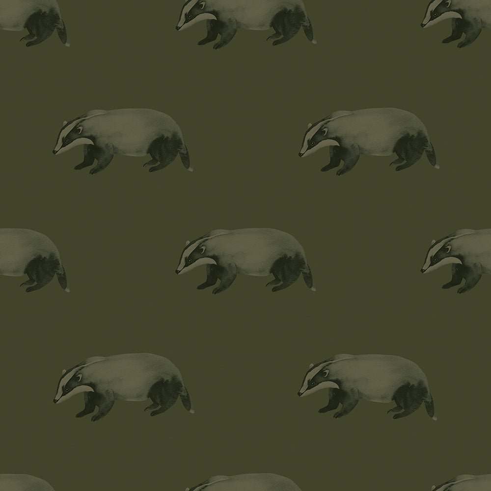 Lord Brocktree Wallpaper - Gentleman Green - LAN100203 - Lucie Annabel - Premier Wallcovering