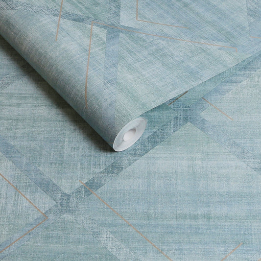 Lorenzo Geo Wallpaper - Breathe - Graham & Brown - 124121 - Premier Wallcovering