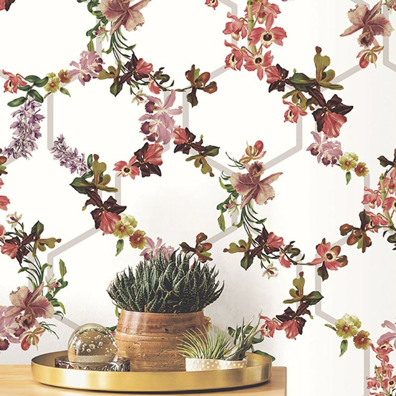 Lost Garden Trelise Fantasia Wallpaper - White - Ted Baker - 12645 - Premier Wallcovering