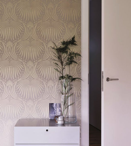 Lotus Wallpaper - Bespoke Metallic - 2066 - Farrow & Ball - Premier Wallcovering