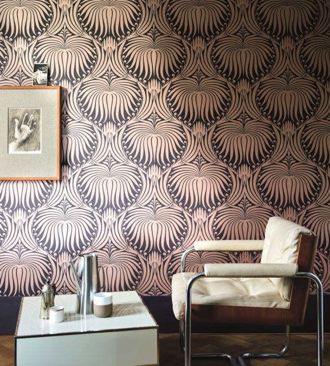 Lotus Wallpaper - Copper - 2068 - Farrow & Ball - Premier Wallcovering