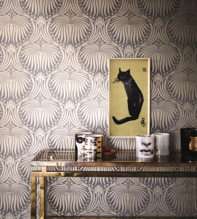 Lotus Wallpaper - Bespoke Metallic - 2067 - Farrow & Ball - Premier Wallcovering