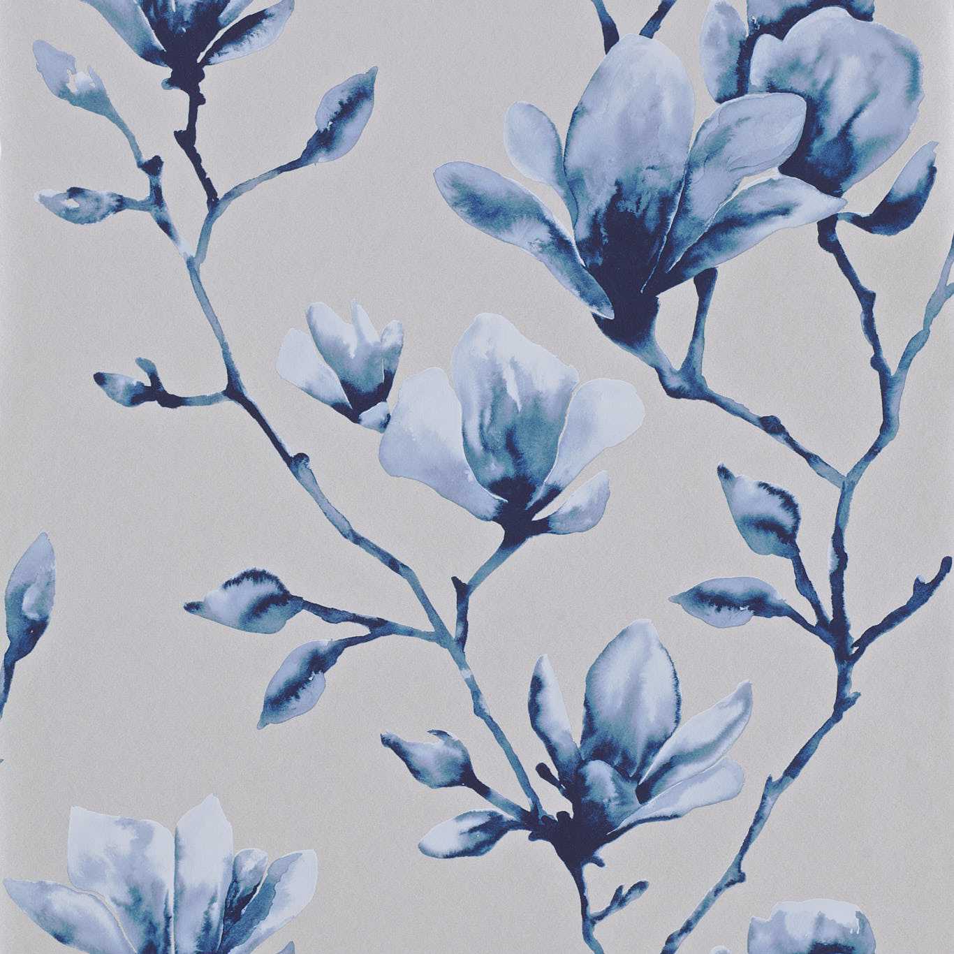 Lotus Wallpaper - Indigo - Harlequin - HMOW110881 - Premier Wallcovering