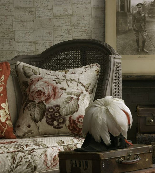 Love Letter Wallpaper - Cream - Andrew Martin - NAVLLPA - Premier Wallcovering